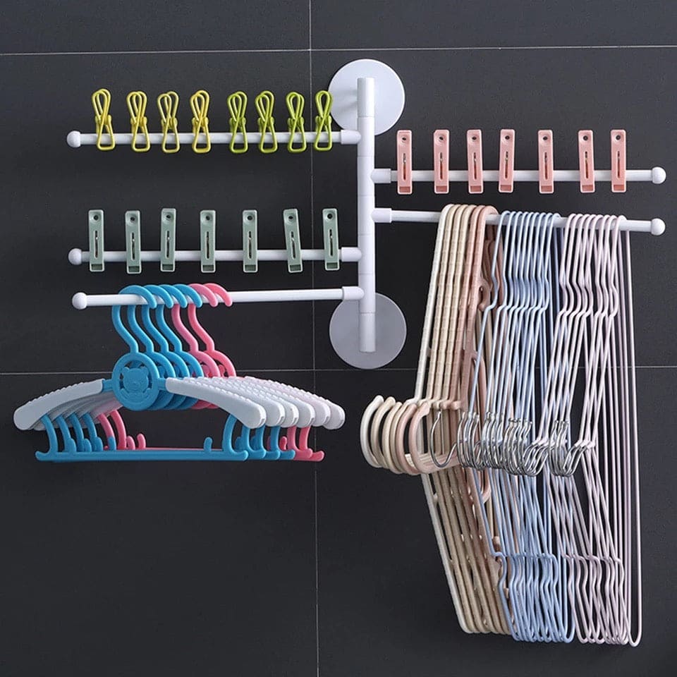 Creative Swivel Towel Bar, 5 Layer Wall Mount Bathroom Towel Rack Holder, Multipurpose Rotatory Towel Rack, Rotatable Bathroom Toilet Wall Hanging Towel Bar Creative Swivel Towel Bar, 5 Layer Wall Mount Bathroom Towel Rack Holder, Multipurpose Rotatory Towel Rack, Rotatable Bathroom Toilet Wall Hanging Towel Bar
